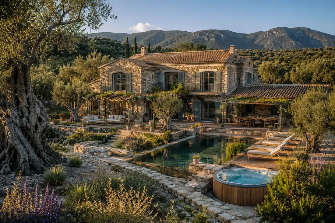 Villa L'Oliveraie — villa Ramatuelle oliveraie centenaire